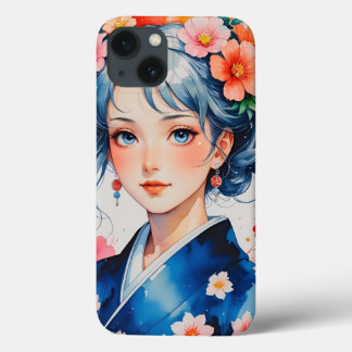 Blossoms in Blue Kimono Case-Mate iPhone Case
