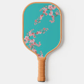 Blossoms in Motion Watercolor Pickleball Paddles (Achterkant)