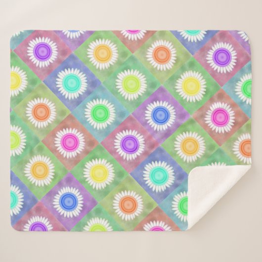 Blossoms Sherpa Deken (Voorkant (horizontaal))