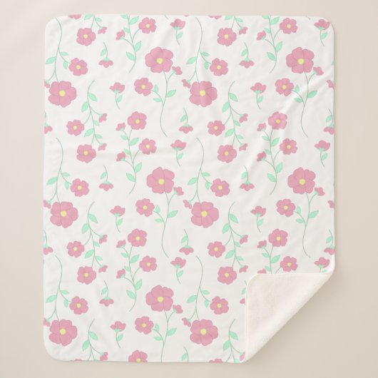 Blossoms Sherpa Deken (Voorkant)