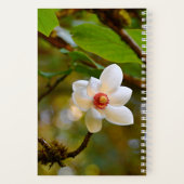 Blossomt White Magnolia Floral Notitieboek (Achterkant)