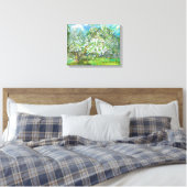 Blossomtuin Canvas Afdruk (Insitu (Slaapkamer))