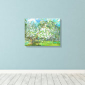 Blossomtuin Canvas Afdruk (Insitu (Houten vloer))