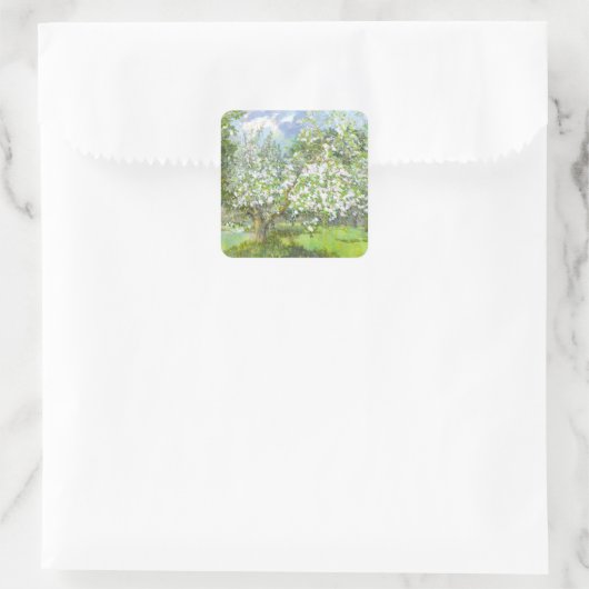 Blossomtuin Vierkante Sticker (Tas)