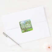 Blossomtuin Vierkante Sticker (Envelop)