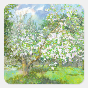 Blossomtuin Vierkante Sticker