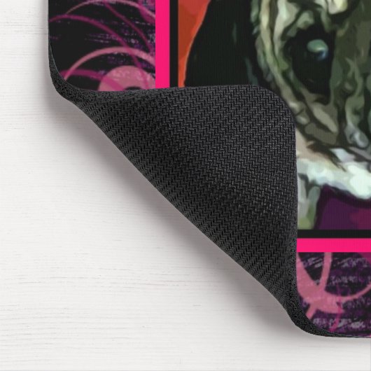 Blossum Pug Mousepad Muismat (Hoek)