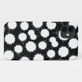 Blot Pattern - White on Black Case-Mate iPhone Case (Achterkant (horizontaal))