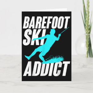Blote Voet Ski Verslaafde Humoristische Blotevoet Kaart
