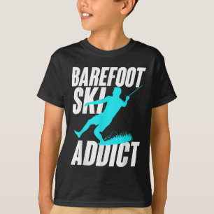 Blote Voet Ski Verslaafde Humoristische Blotevoet T-shirt