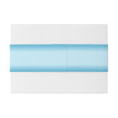 Blote voetafdrukken blauw uitnodigingen wikkel (Achterkant Voorbeeld)