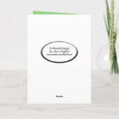 blote voeten in wildbloemen Name Day Kaart (Achterkant)