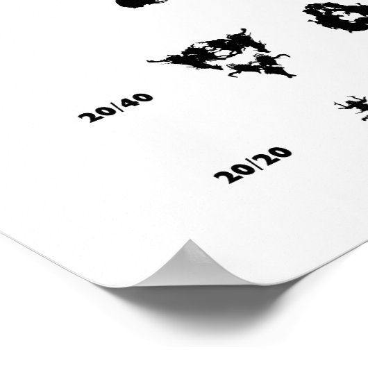 Blots voor de ooggrafiek poster (Hoek)