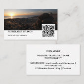 Blouberg Beach Sunset Stacked Rocks Visitekaartje (Voorkant / Achterkant)