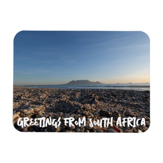 Blouberg Beach Tafel Mountain Ocean Uitzicht Aange Magneet (Horizontaal)