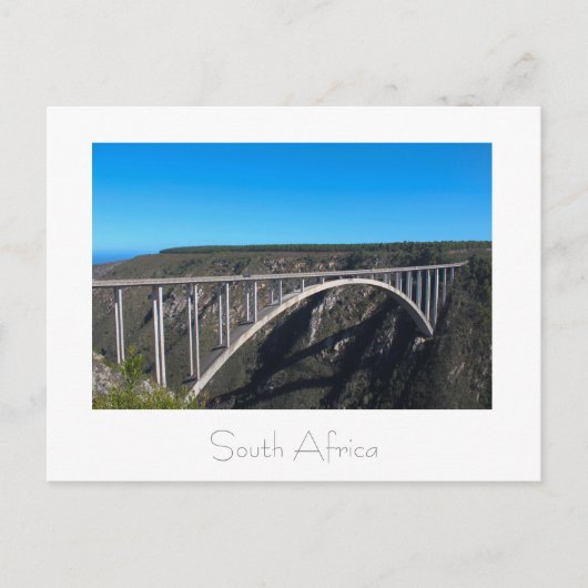 Bloukrans Bridge Tsitsikamma South Africa Briefkaa Briefkaart (Voorkant)