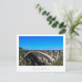 Bloukrans Brug Tsitsikamma Zuid-Afrika Ansichtkaar Briefkaart (Staand voorkant)