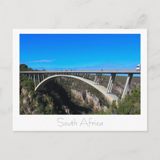 Bloukrans Brug Tsitsikamma Zuid-Afrika Ansichtkaar Briefkaart (Voorkant)