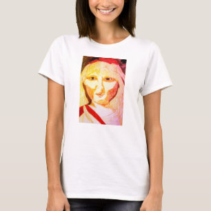 Blouse met meisje schets t-shirt