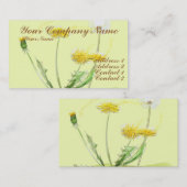 Blow Away Dandelion Visitekaartje (Voorkant / Achterkant)