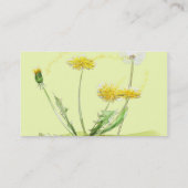 Blow Away Dandelion Visitekaartje (Achterkant)