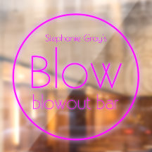 Blow Blowout Bar Voeg Jouw naam Neon Pink toe