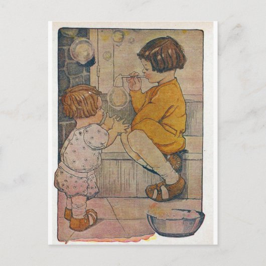 Blow Bubbles Briefkaart (Voorkant)