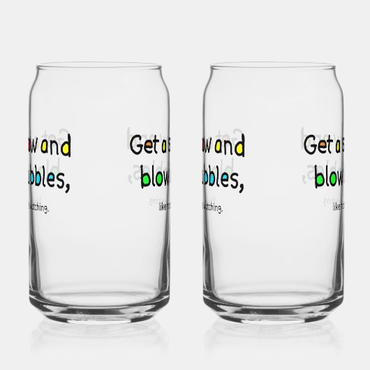 Blow Bubbles Glass Blikvorm Glas (Rechts)