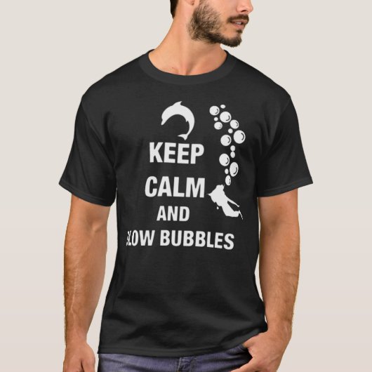 Blow Bubbles humor T-shirt (Voorkant)