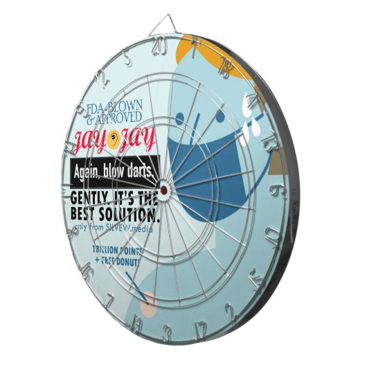 Blow Darts en Dart Board Dartbord (Voorkant Rechts)