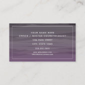 Blow Dry Bar Cosmetoloog Paars Ombre Visitekaartje (Achterkant)