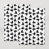 Blow Dryer Afdrukpatroon KLANT KLANTKLEUR ACHTERGR Bedankkaart (Voorkant / Achterkant)