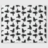 Blow Dryer Afdrukpatroon KLANT KLANTKLEUR ACHTERGR Cadeaupapier (Vlak)