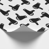 Blow Dryer Afdrukpatroon KLANT KLANTKLEUR ACHTERGR Cadeaupapier (Hoek)