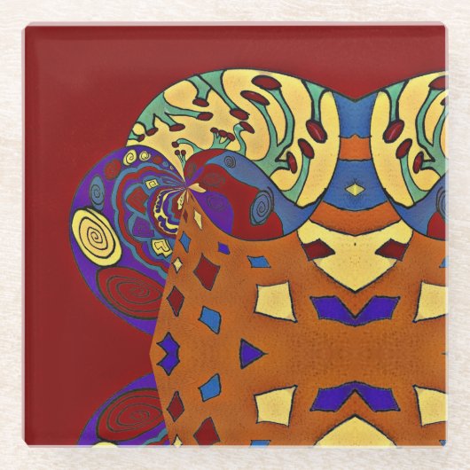 Blow Glazen Onderzetter (Voorkant)