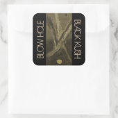 BLOW HOLE BLACK KUSH VIERKANTE STICKER (Tas)