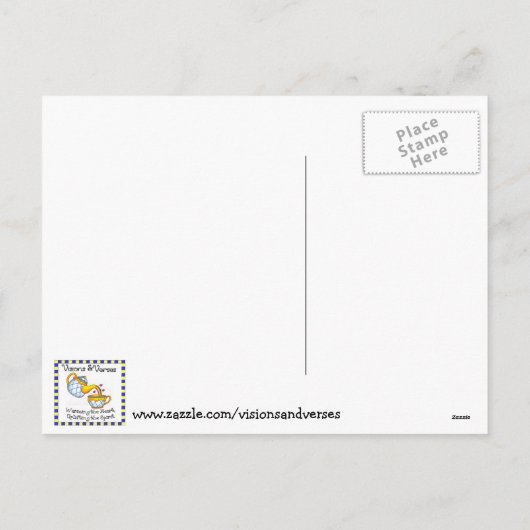 Blow me Away Bubbles Valentijn Post Kaart (Achterkant)