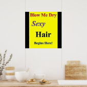 Blow me Dry Poster Matte (Keuken)