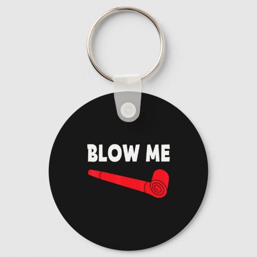 Blow Me Funny Couples Tee Valentine's Day Couple M Sleutelhanger (Voorkant)