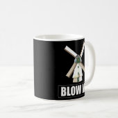 Blow me Funny Windmill Sarcastic Dirty Humor Gag Koffiemok (Voorkant rechts)