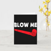 Blow Me Grappig T-shirt voor koppels Valentijnsdag Kaart (Gele Bloem)