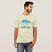 Blow me grappige Kawaii puffer vis T-shirt (Voorkant volledig)
