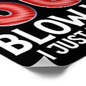 Blow Me I Turned 50 Years Old Funny 50th Birthday Poster (Hoek)