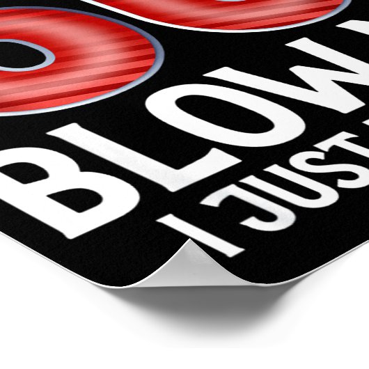 Blow Me I Turned 60 Years Old Funny 60th Birthday  Poster (Hoek)