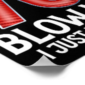 Blow Me I Turned 70 Years Old Funny 70th Birthday  Poster (Hoek)