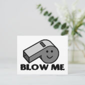 Blow Me Whistle Briefkaart (Staand voorkant)