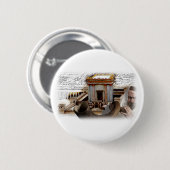Blow the Shofar in Zion Ronde Button 5,7 Cm (Voorkant /achterkant)