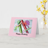 Blow Your Party Horn Kaart (Gele Bloem)