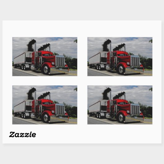 Blowen door Peterbilt v1 Stickers (Vel)
