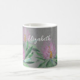Blowers Bloom Violet Waterverf Monogramed Koffiemok